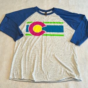 Colorado lightweight adorable baseball tee
